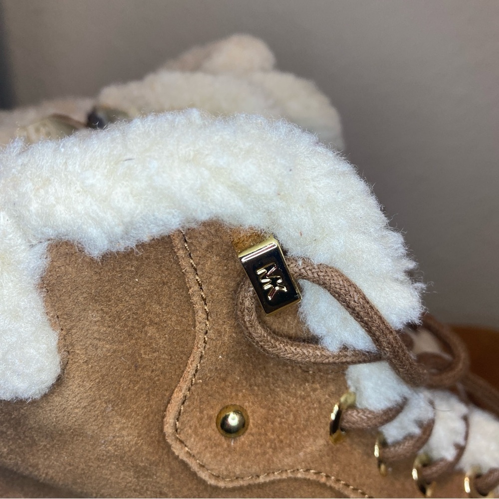 NIB MICHAEL KORS TRUDY FUR & SUEDE BOOTS IN LUGG MULTI - SIZE 7M - Picture 9 of 15